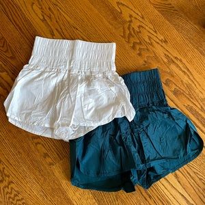 Free People “The Way Home” Shorts in White and Stargazer